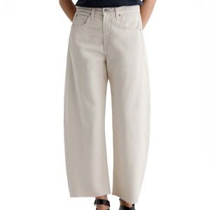 AG Adriano Goldschmied Women’s Opal Stone Hattie Crop Barrel Leg Jeans- Size 29